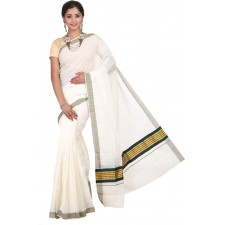  kasavu cotton sarees(Beige)